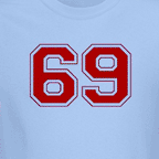 Retro number 69 t-shirt